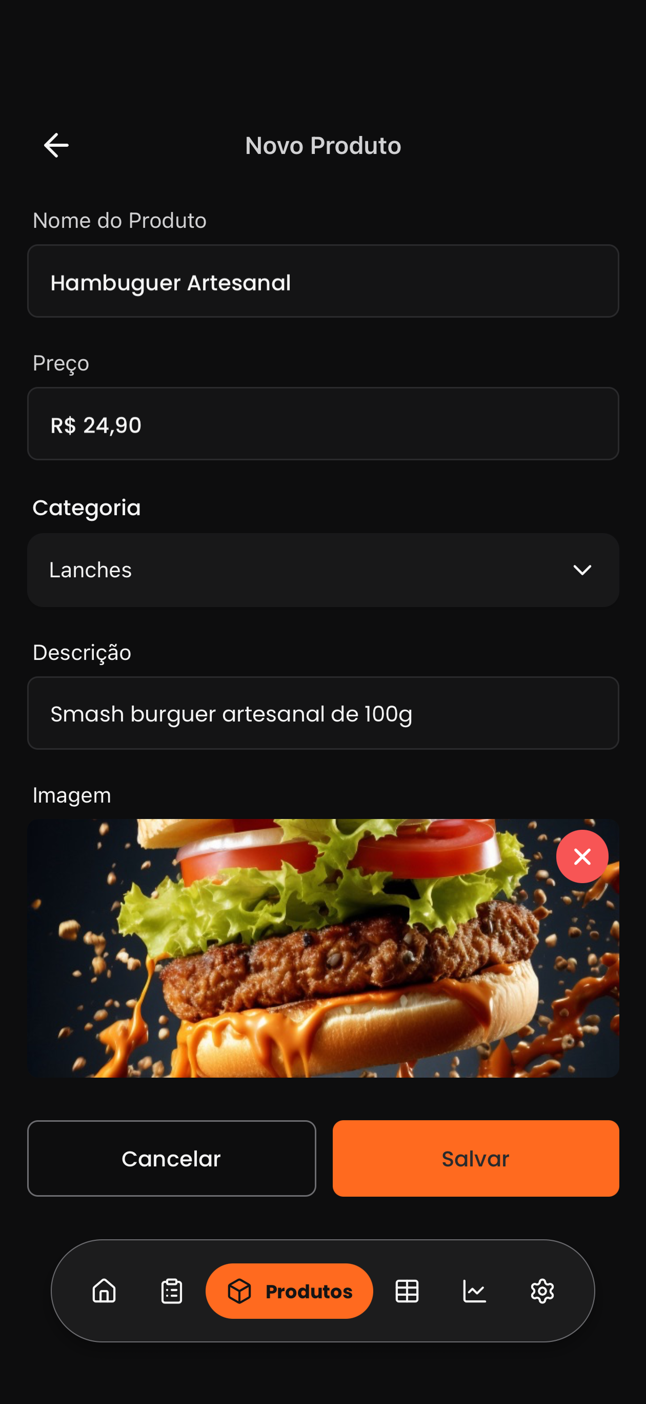 Cadastre seus produtos 1